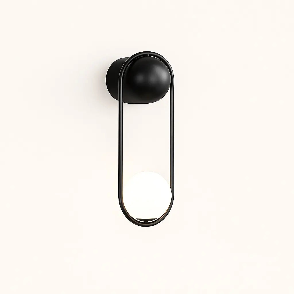 Applique murale LED design – noire ou dorée, style minimaliste moderne