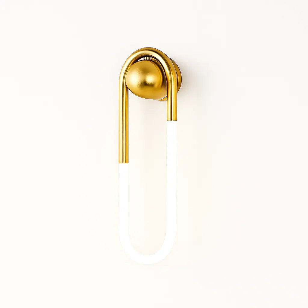 Applique murale LED design – noire ou dorée, style minimaliste moderne