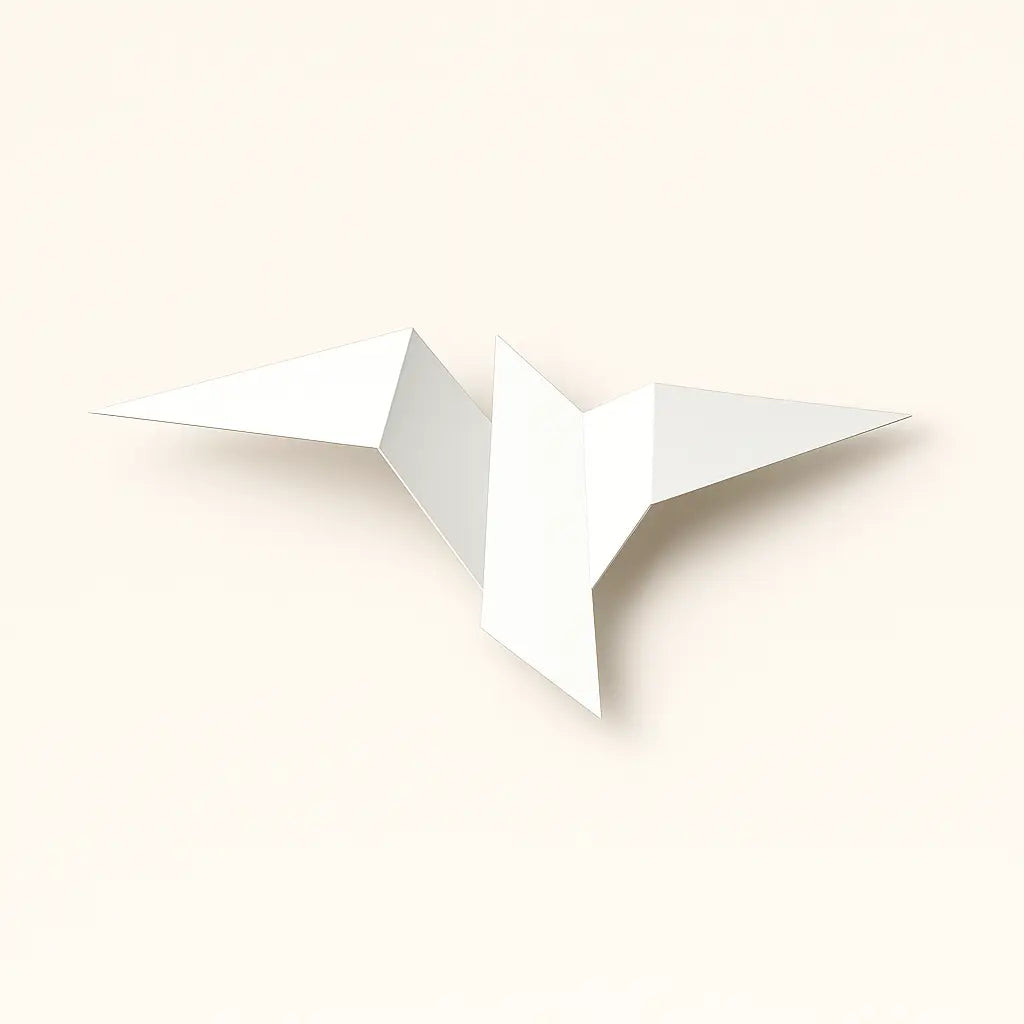 Applique murale origami oiseau – Design moderne décoratif