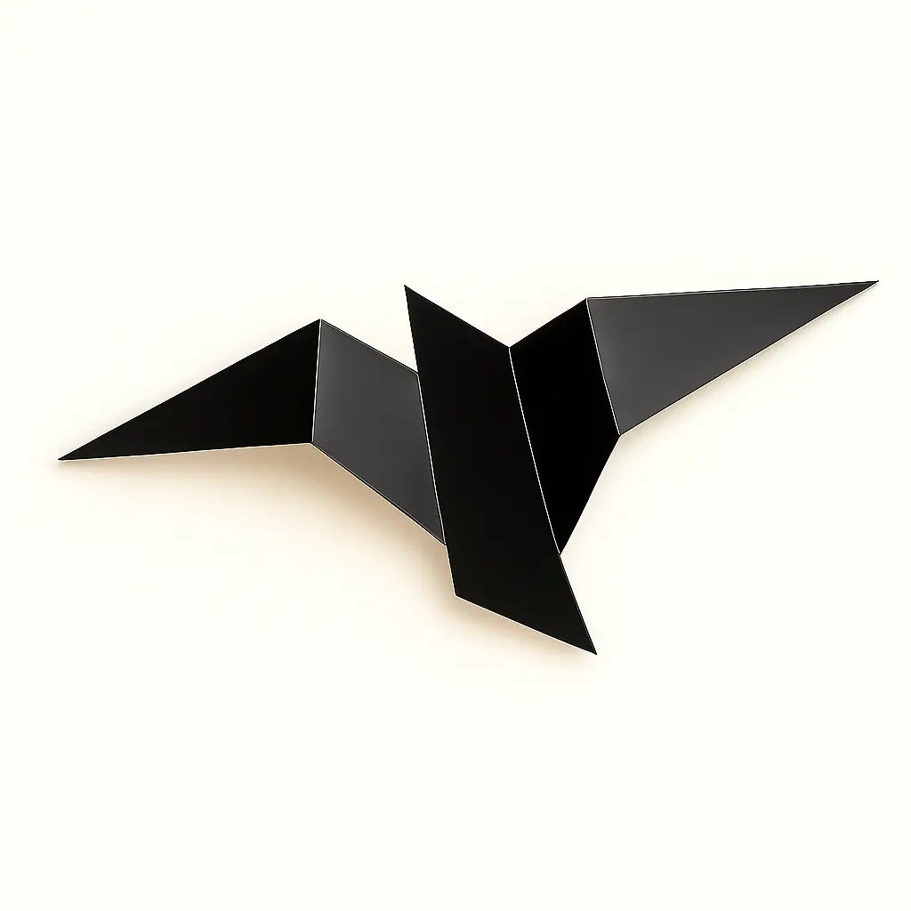 Applique murale origami oiseau – Design moderne décoratif