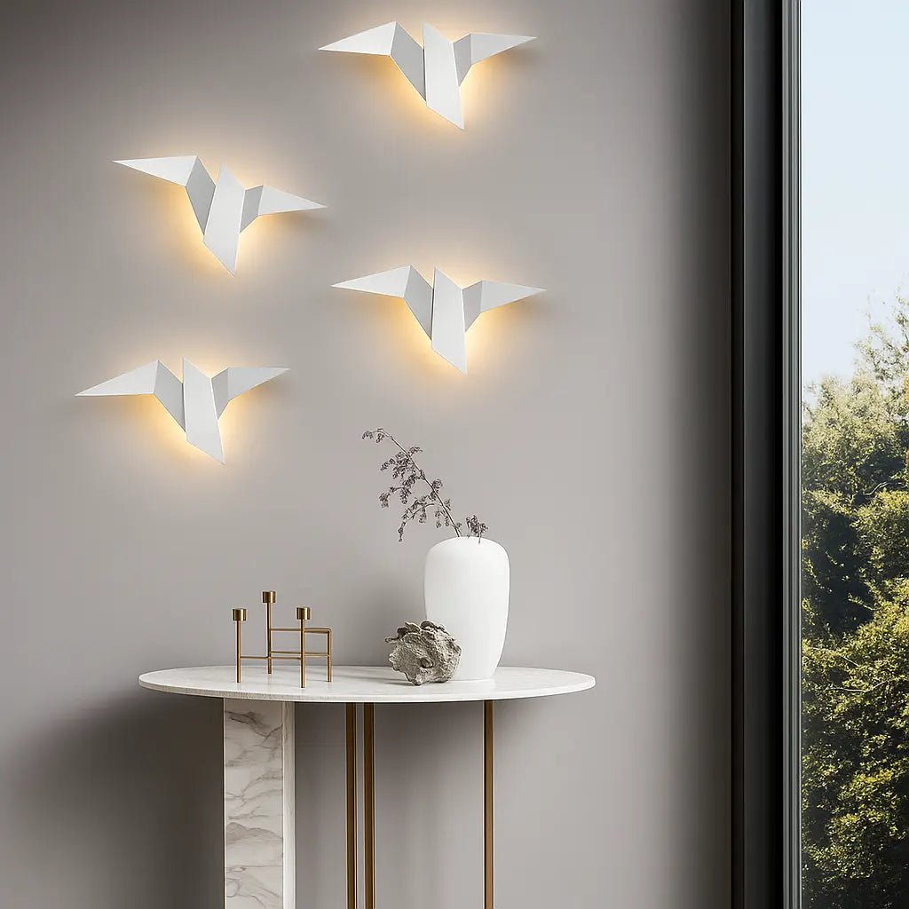 Applique murale origami oiseau – Design moderne décoratif