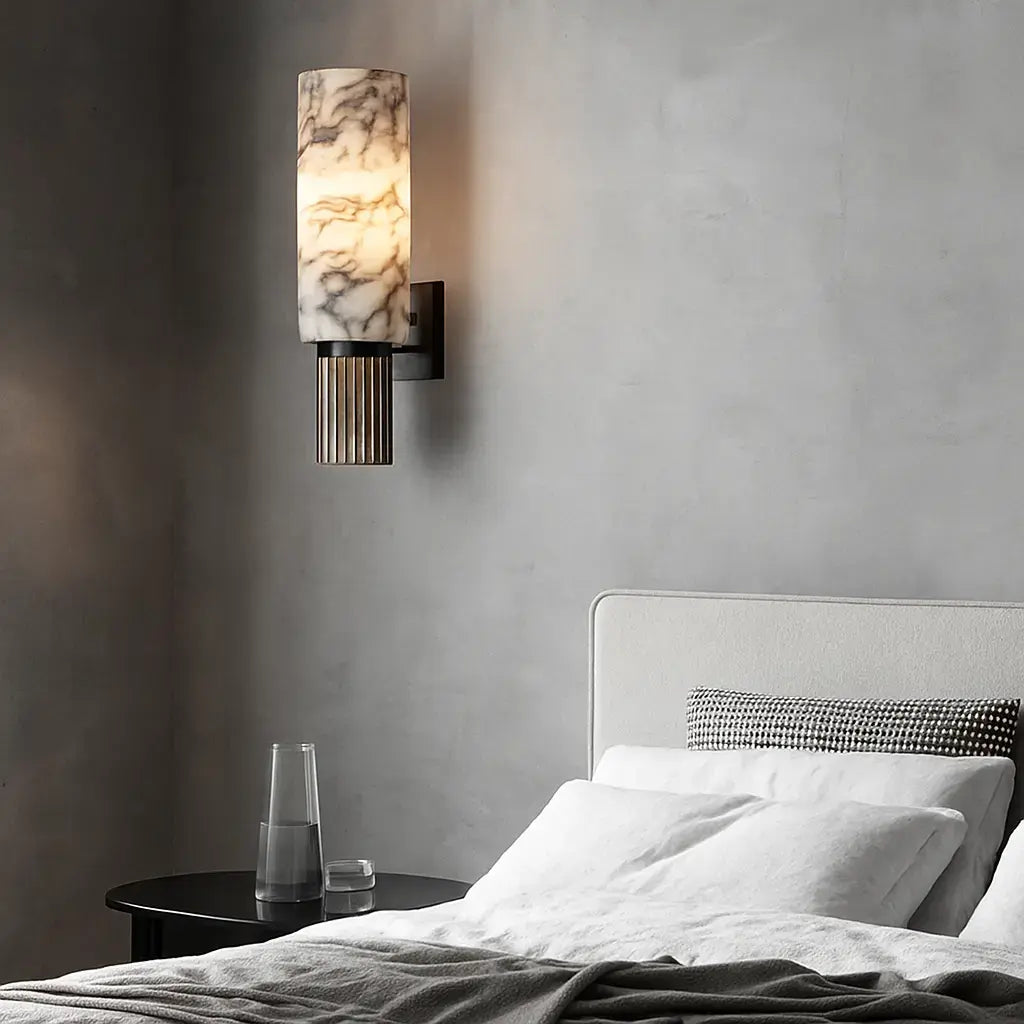 Applique murale marbre design – Luminaire mural moderne pour salon, chambre ou couloir