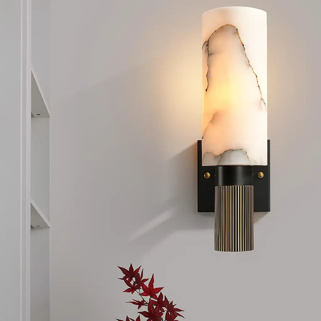 Applique murale marbre design – Luminaire mural moderne pour salon, chambre ou couloir