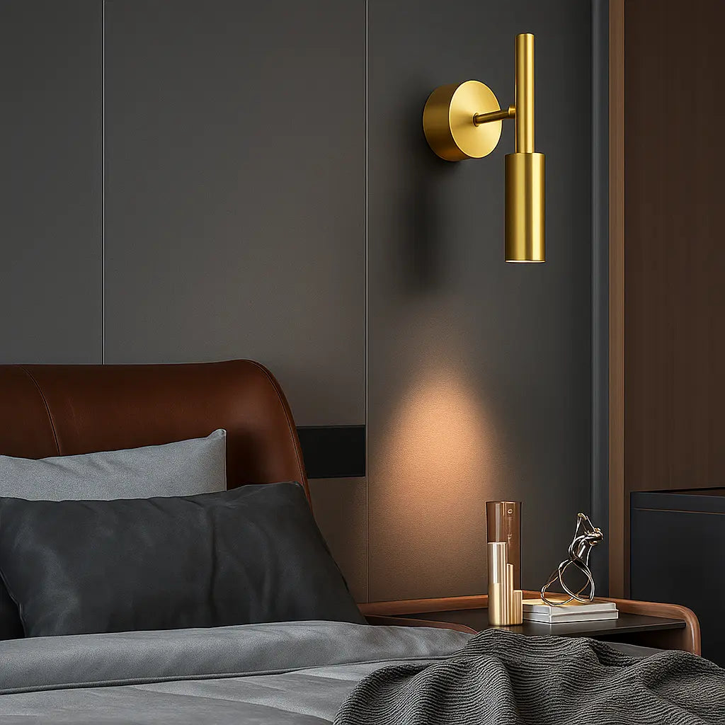 Applique murale rotative LED – Éclairage mural élégant noir et or