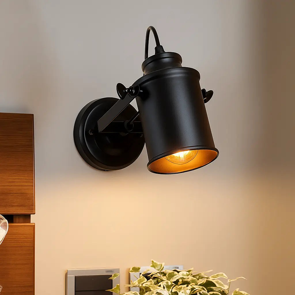 Applique murale rétro façon projecteur – éclairage directionnel