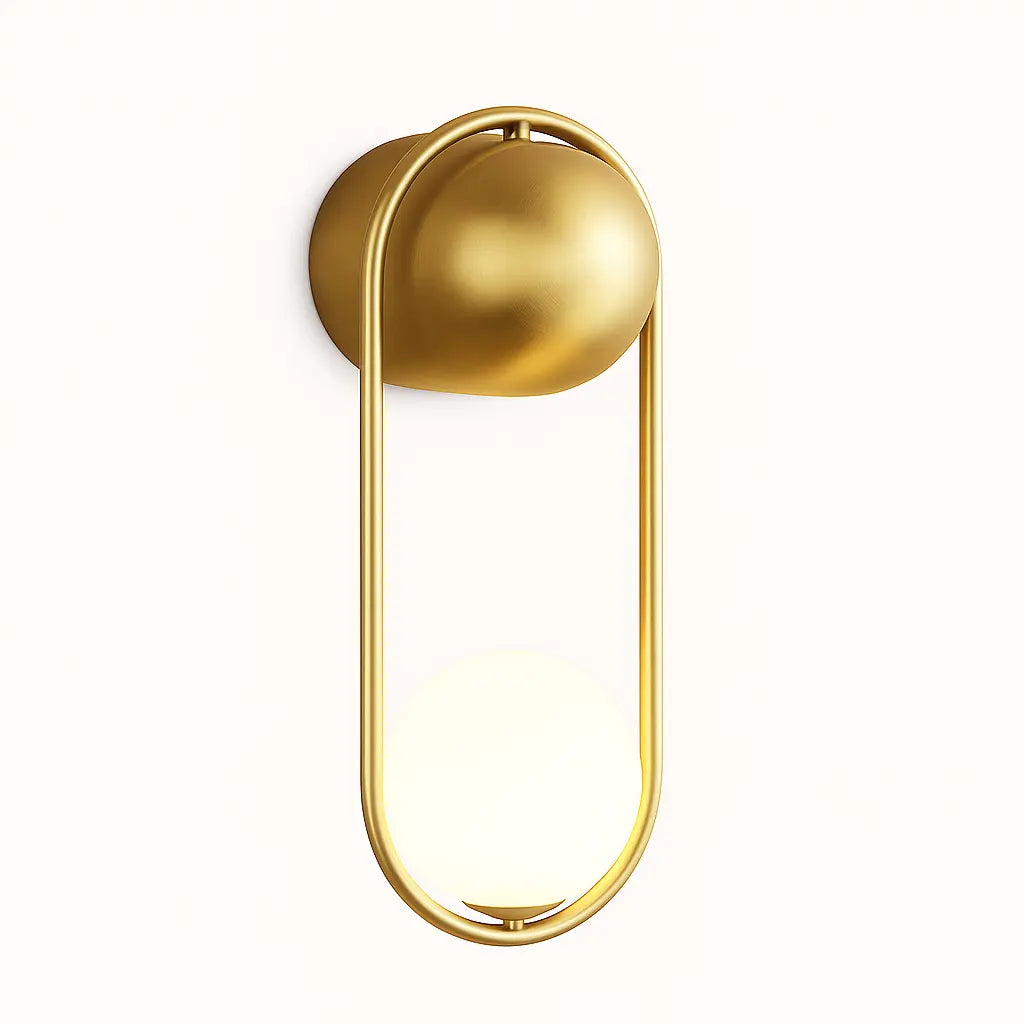 Applique murale LED design – noire ou dorée, style minimaliste moderne