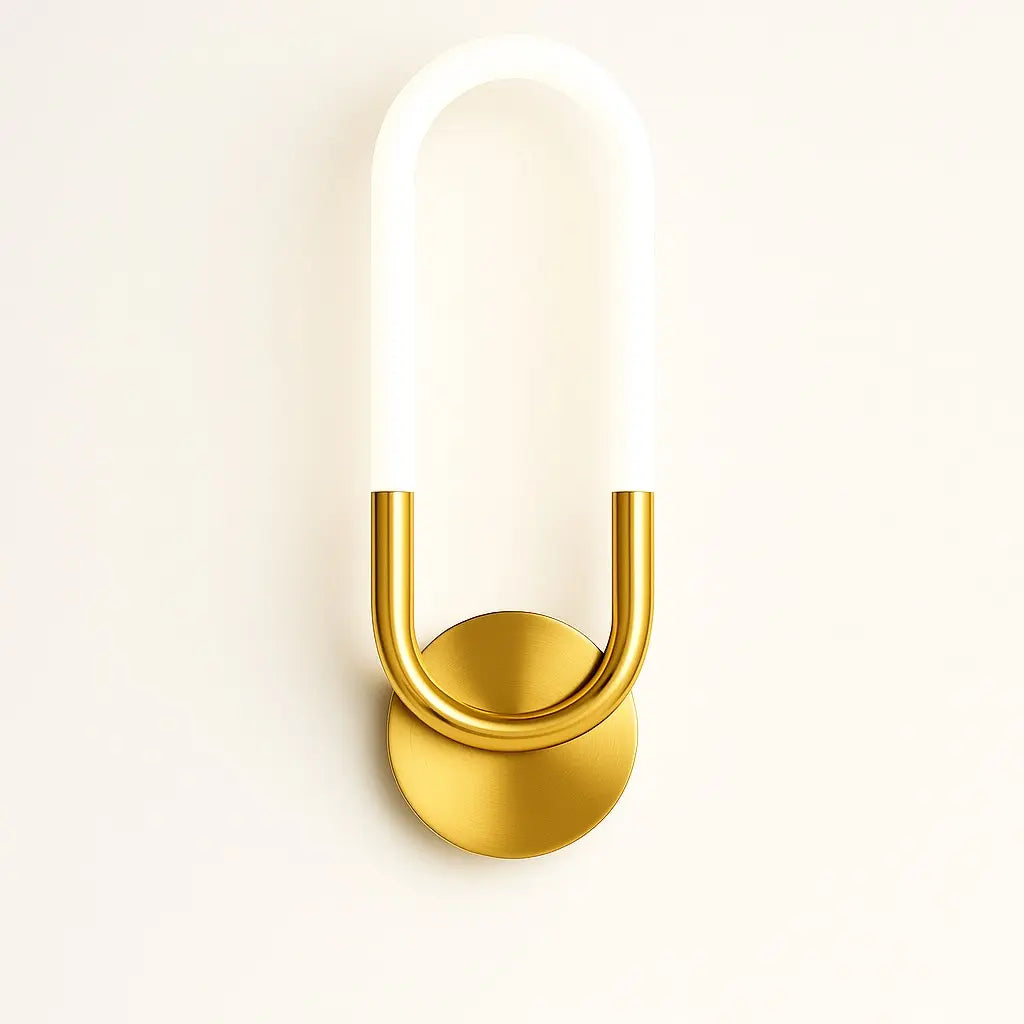Applique murale LED design – noire ou dorée, style minimaliste moderne