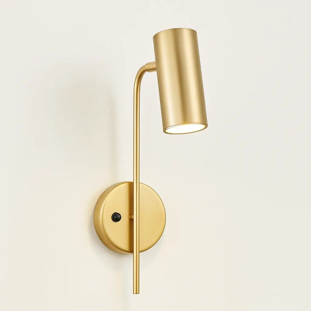 Applique murale moderne orientable – Design minimaliste en métal noir ou doré