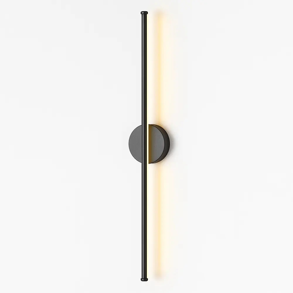 Applique murale LED verticale – Design moderne en noir mat