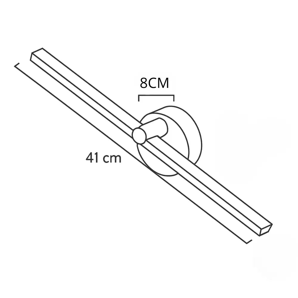 Applique murale salle de bain LED avec interrupteur – Éclairage mural moderne pour miroir