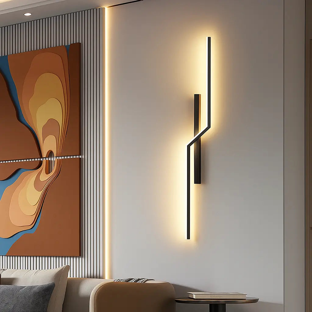 Applique murale LED design géométrique – Éclairage moderne pour salon, chambre ou couloir