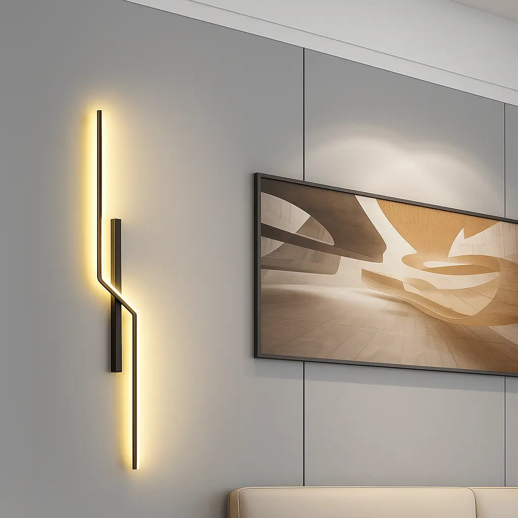 Applique murale LED design géométrique – Éclairage moderne pour salon, chambre ou couloir