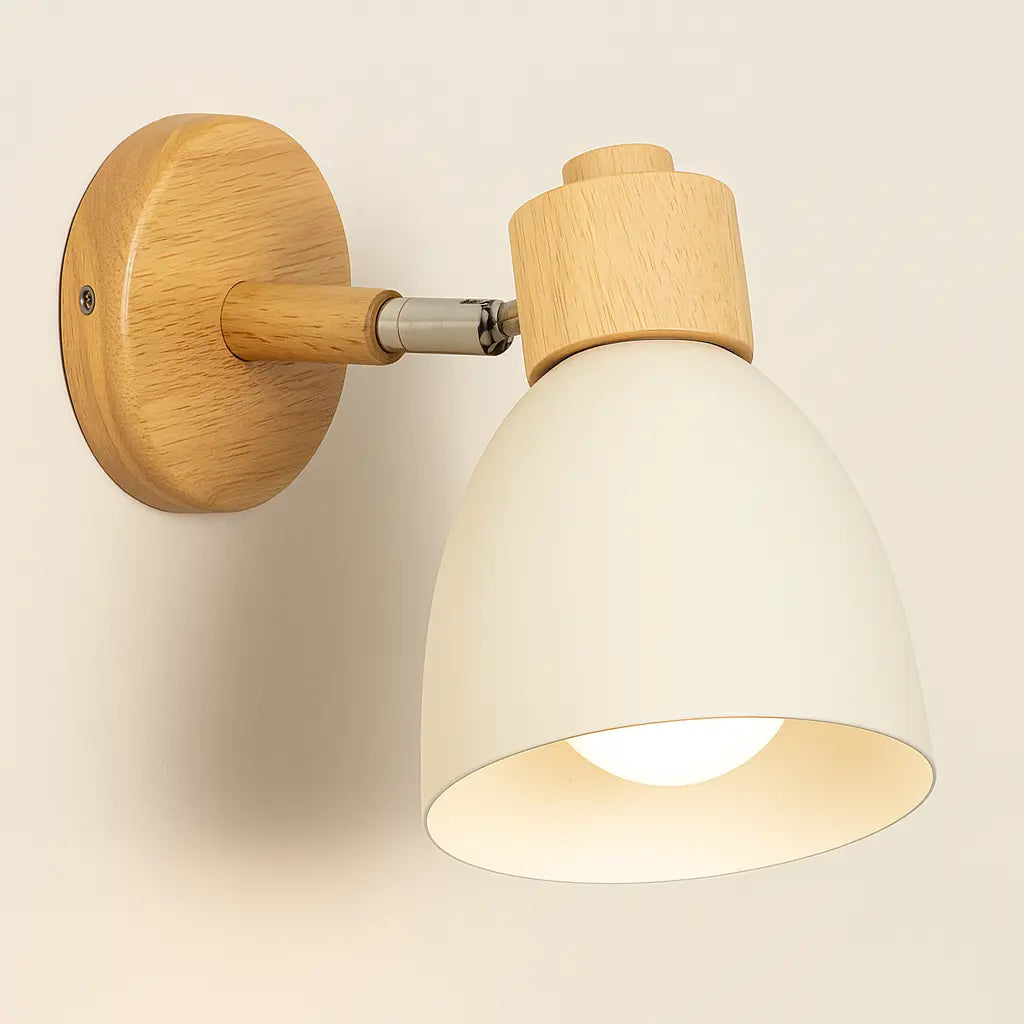 Applique murale moderne en bois et métal – Style nordique pour décoration intérieure