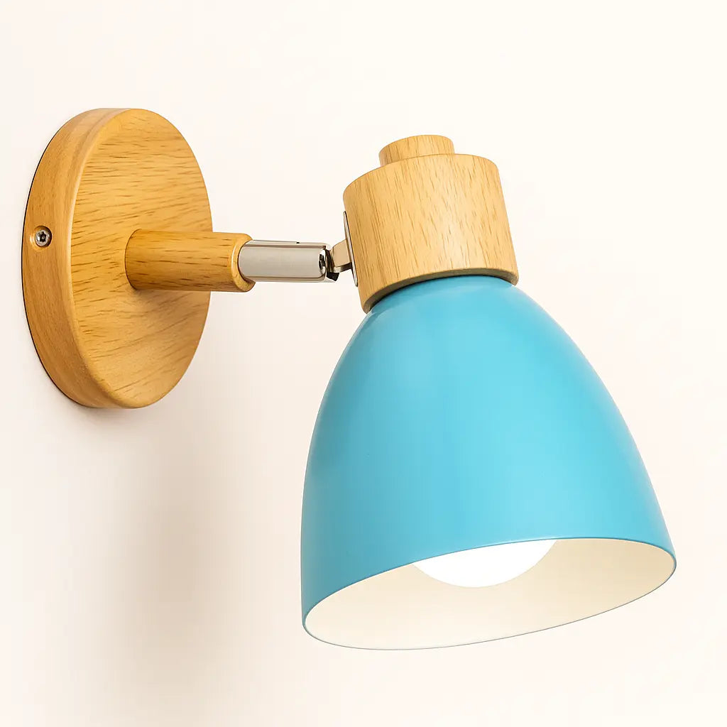 Applique murale moderne en bois et métal – Style nordique pour décoration intérieure