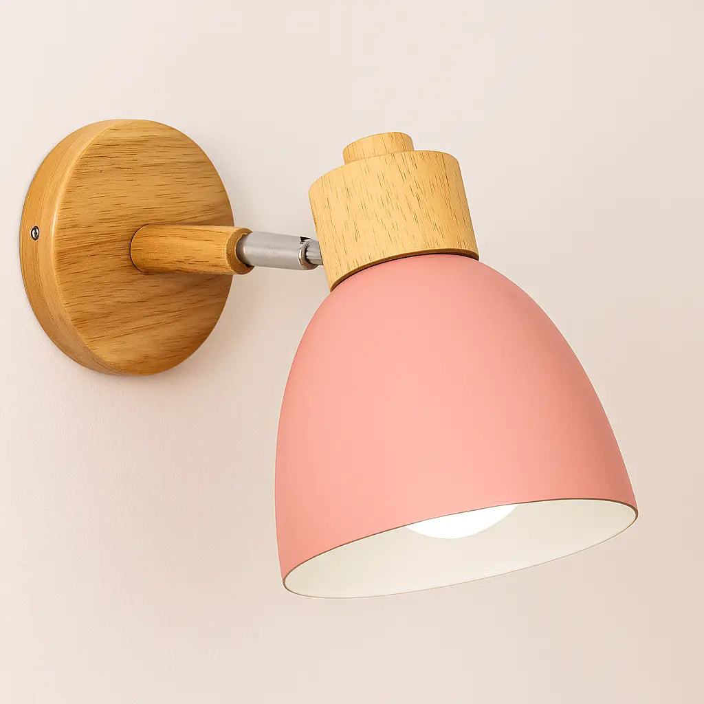Applique murale moderne en bois et métal – Style nordique pour décoration intérieure