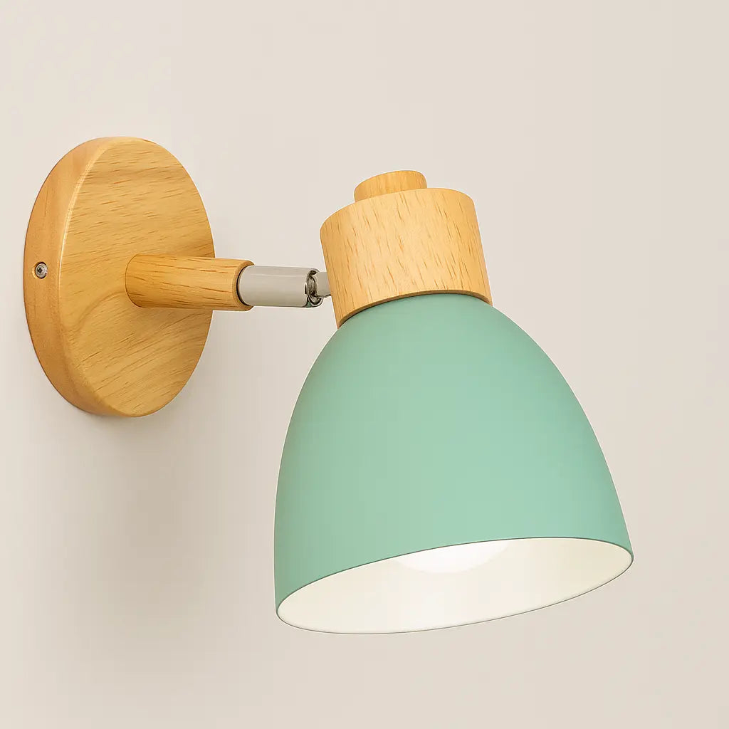 Applique murale moderne en bois et métal – Style nordique pour décoration intérieure