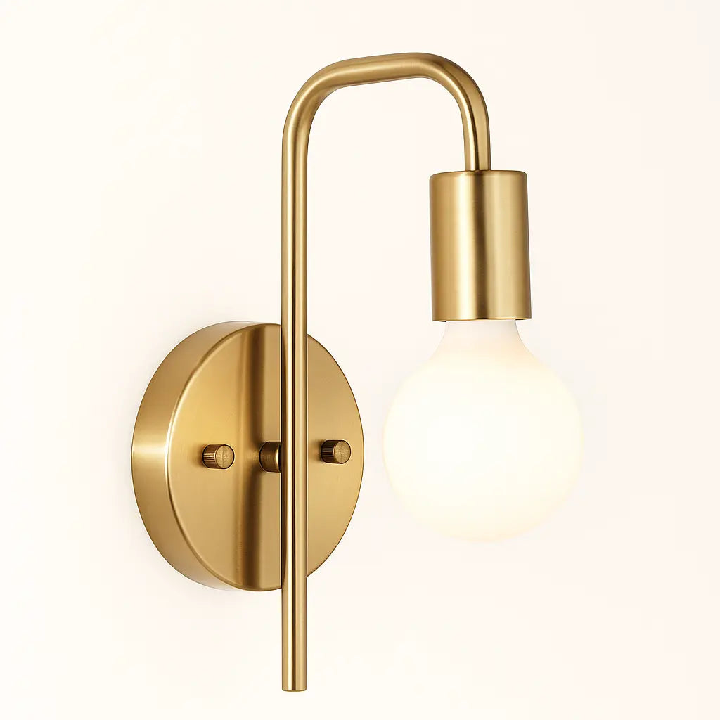 Applique Murale Métal Minimaliste – Miroir, Couloir ou Chambre – E27 Ampoule LED/Edison