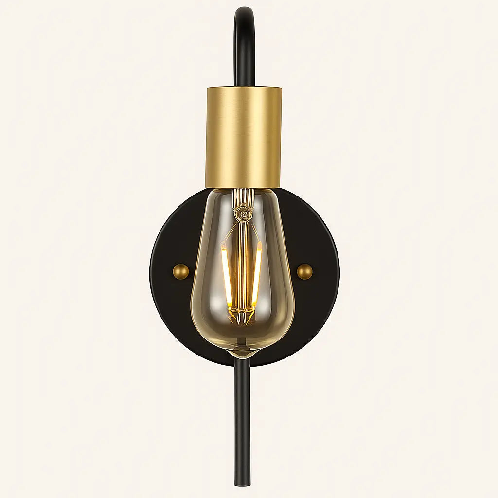 Applique Murale Métal Minimaliste – Miroir, Couloir ou Chambre – E27 Ampoule LED/Edison