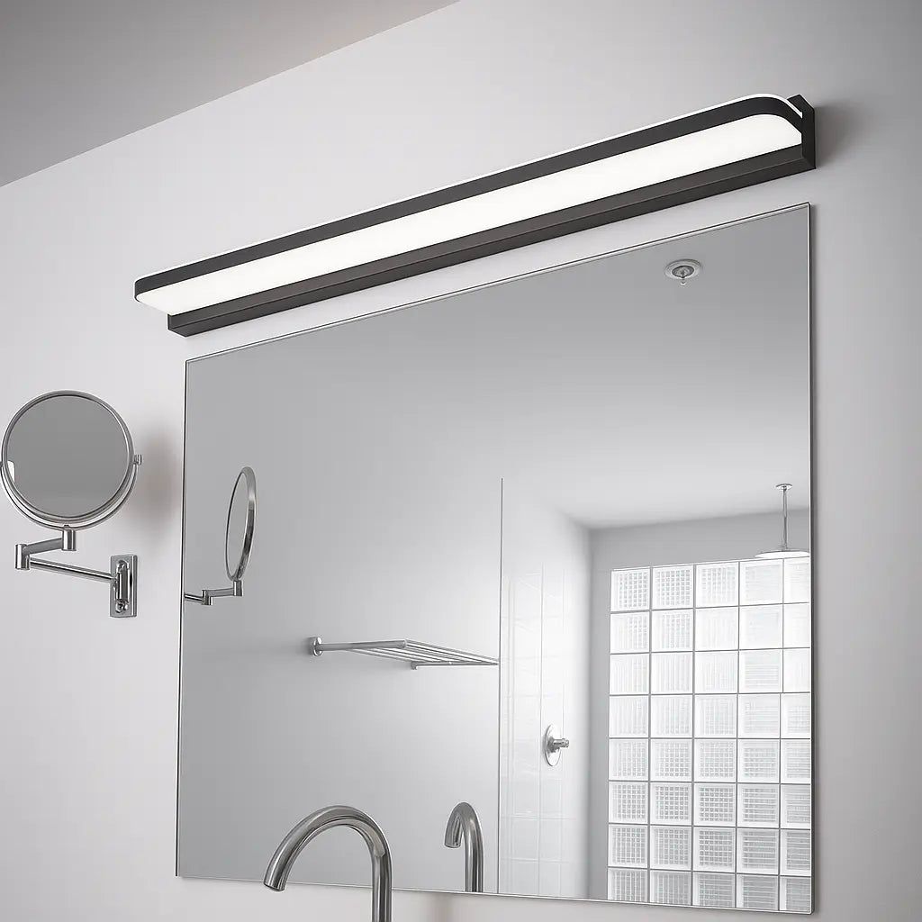 Applique murale LED pour miroir – Noir ou métal, design moderne salle de bain