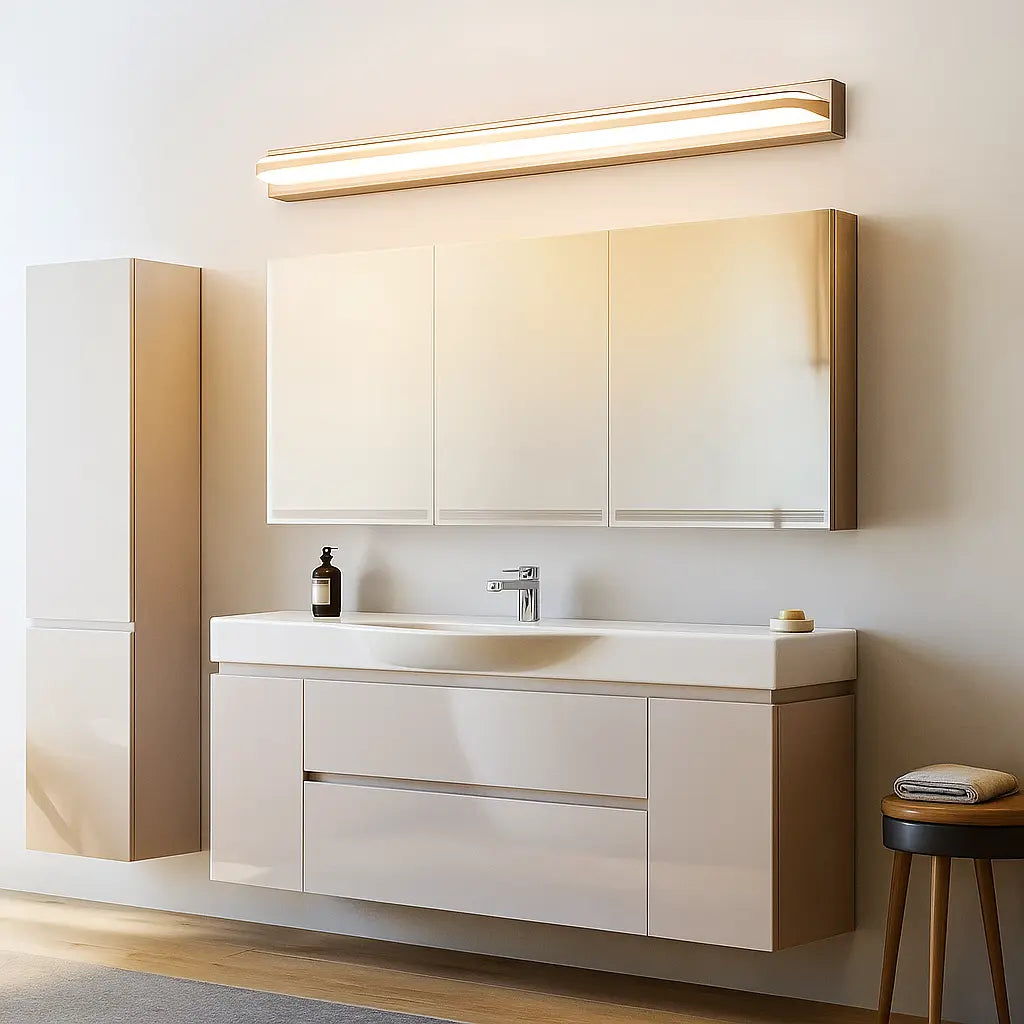 Applique murale LED pour miroir – Noir ou métal, design moderne salle de bain
