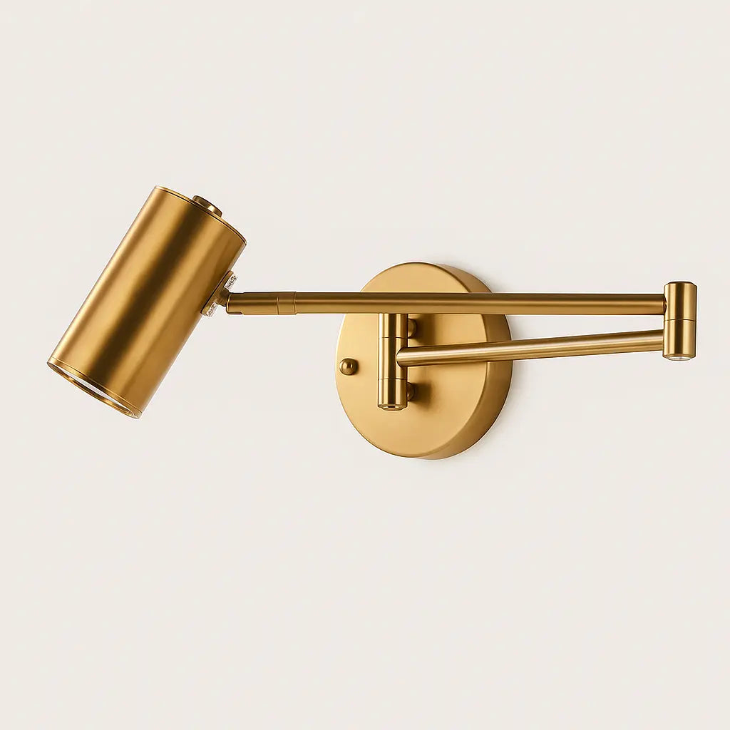 Applique murale orientable en métal doré ou noir – Design moderne et élégant
