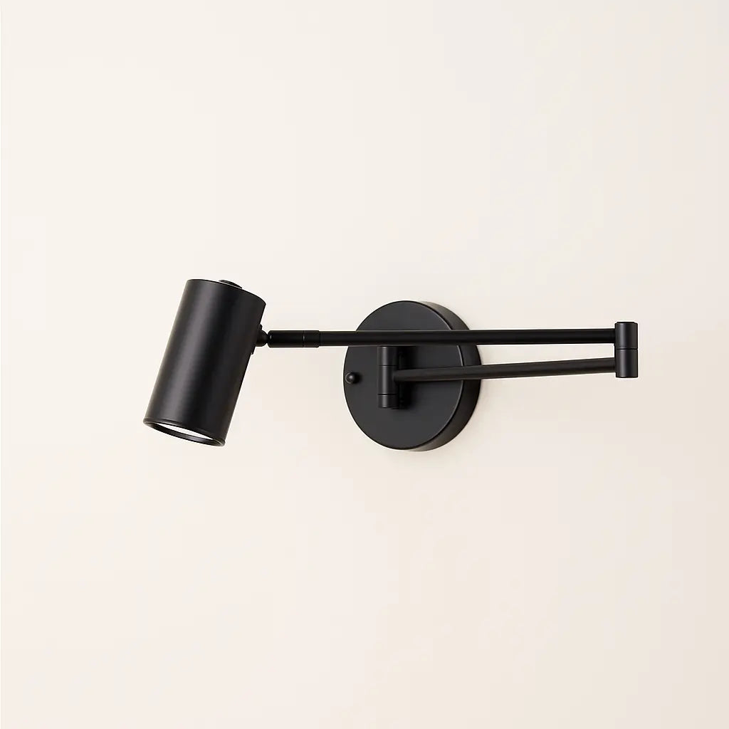 Applique murale orientable en métal doré ou noir – Design moderne et élégant
