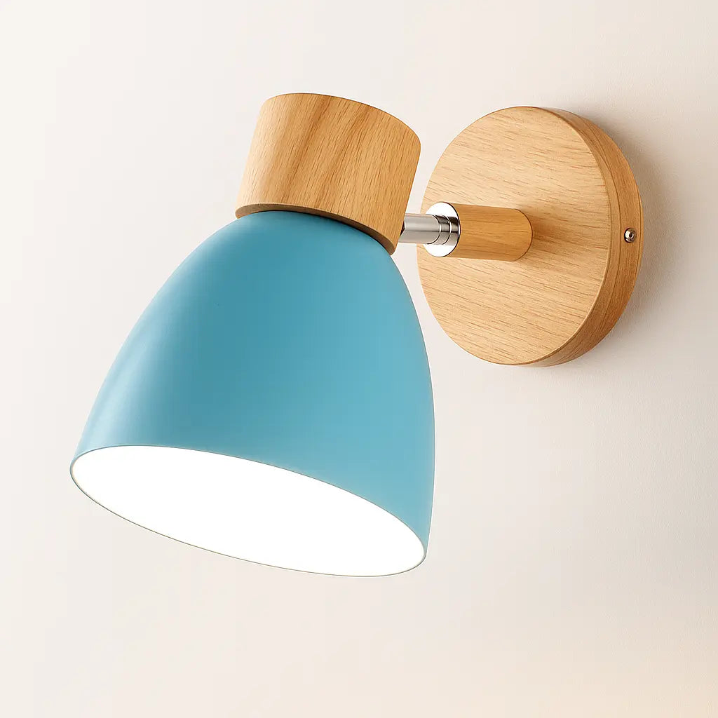 Applique murale moderne en bois et métal – Style nordique pour décoration intérieure