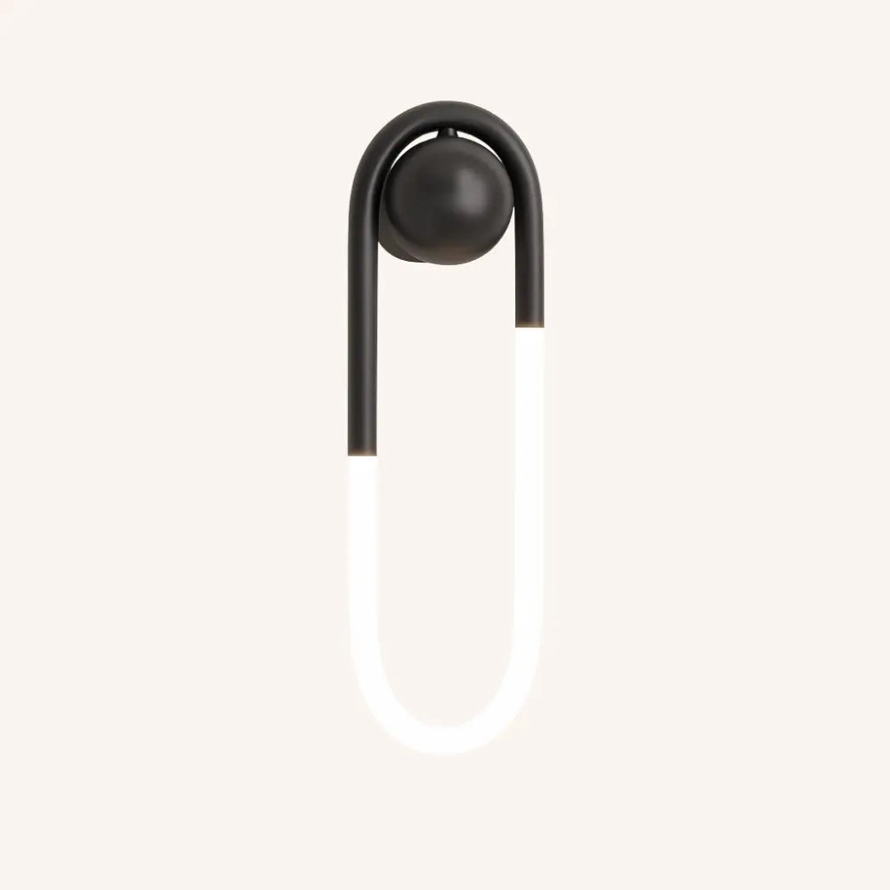 Applique murale LED design – noire ou dorée, style minimaliste moderne