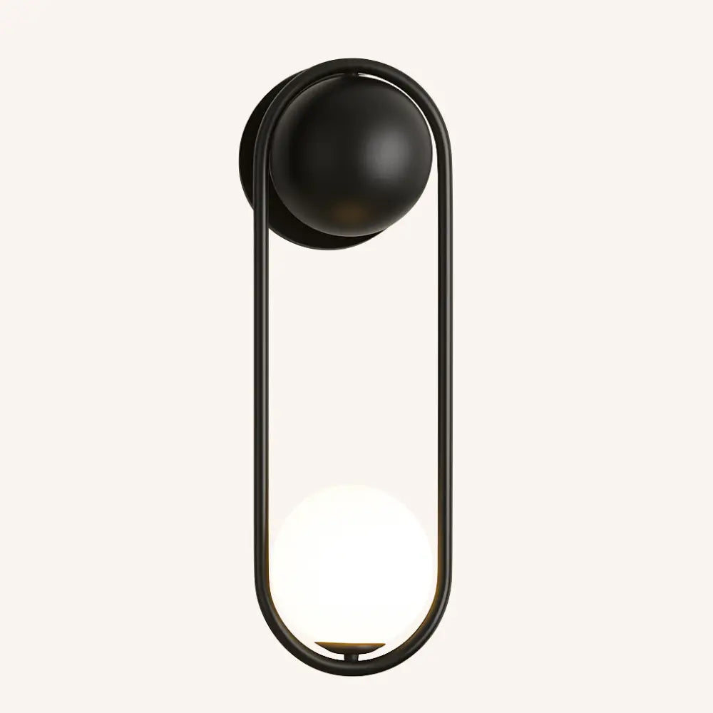 Applique murale LED design – noire ou dorée, style minimaliste moderne