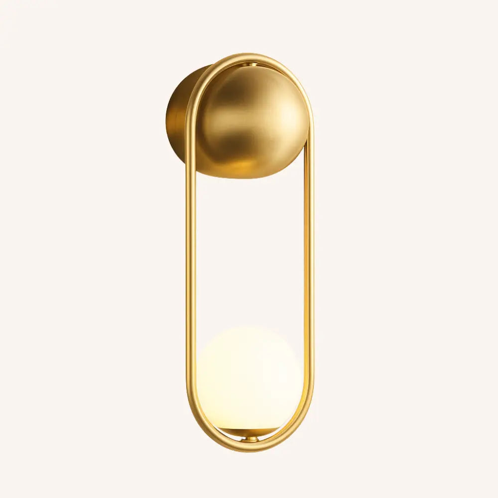 Applique murale LED design – noire ou dorée, style minimaliste moderne