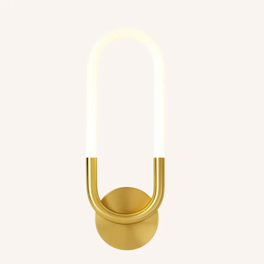 Applique murale LED design – noire ou dorée, style minimaliste moderne