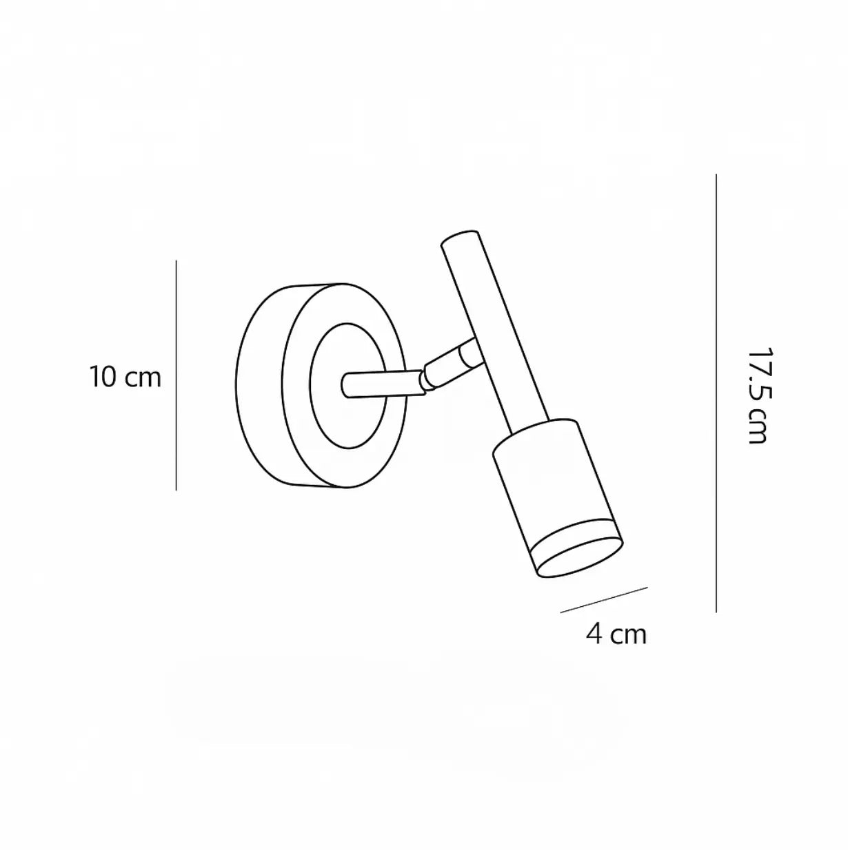 Applique murale rotative LED – Éclairage mural élégant noir et or