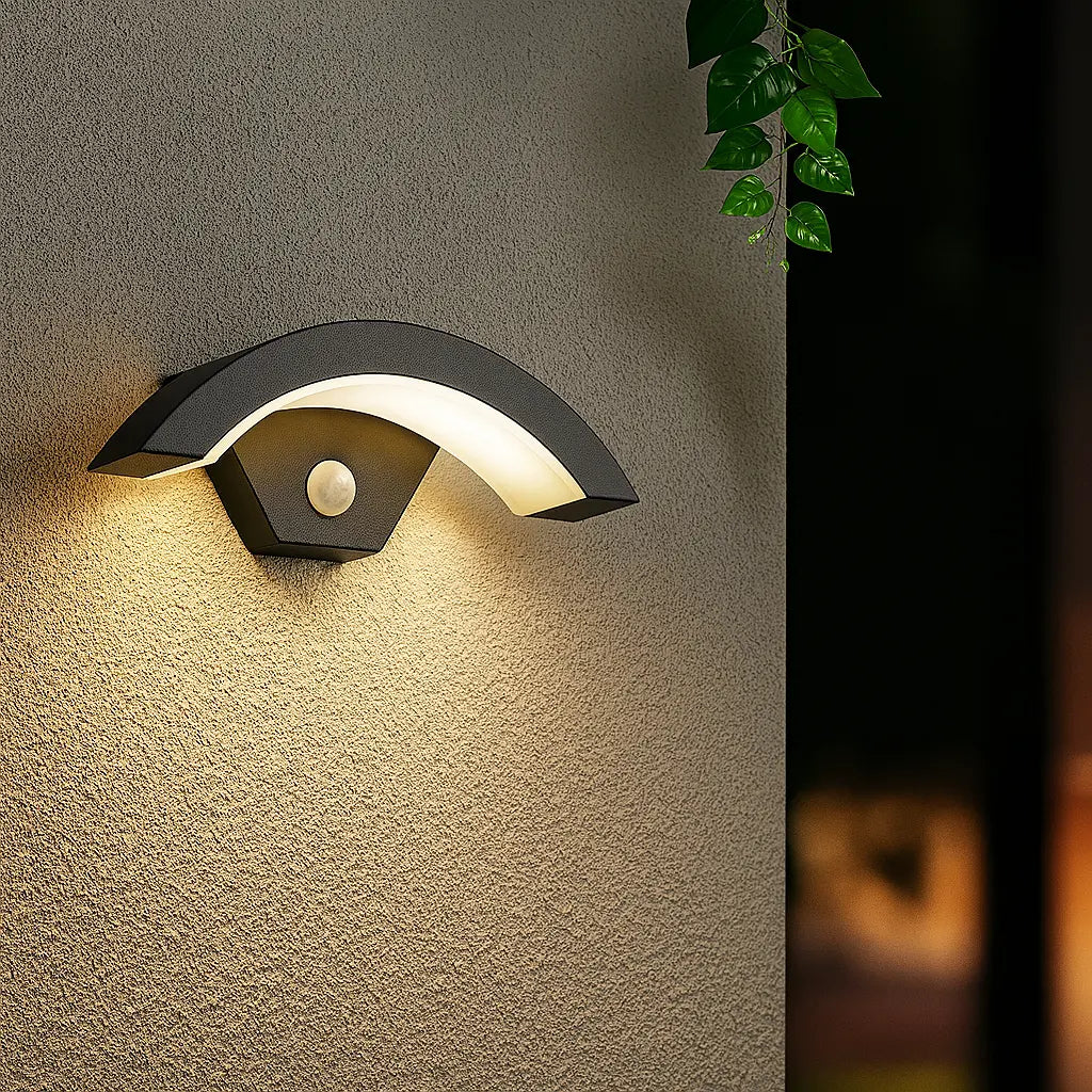 Applique murale extérieure LED avec détecteur de mouvement – Design moderne et étanche