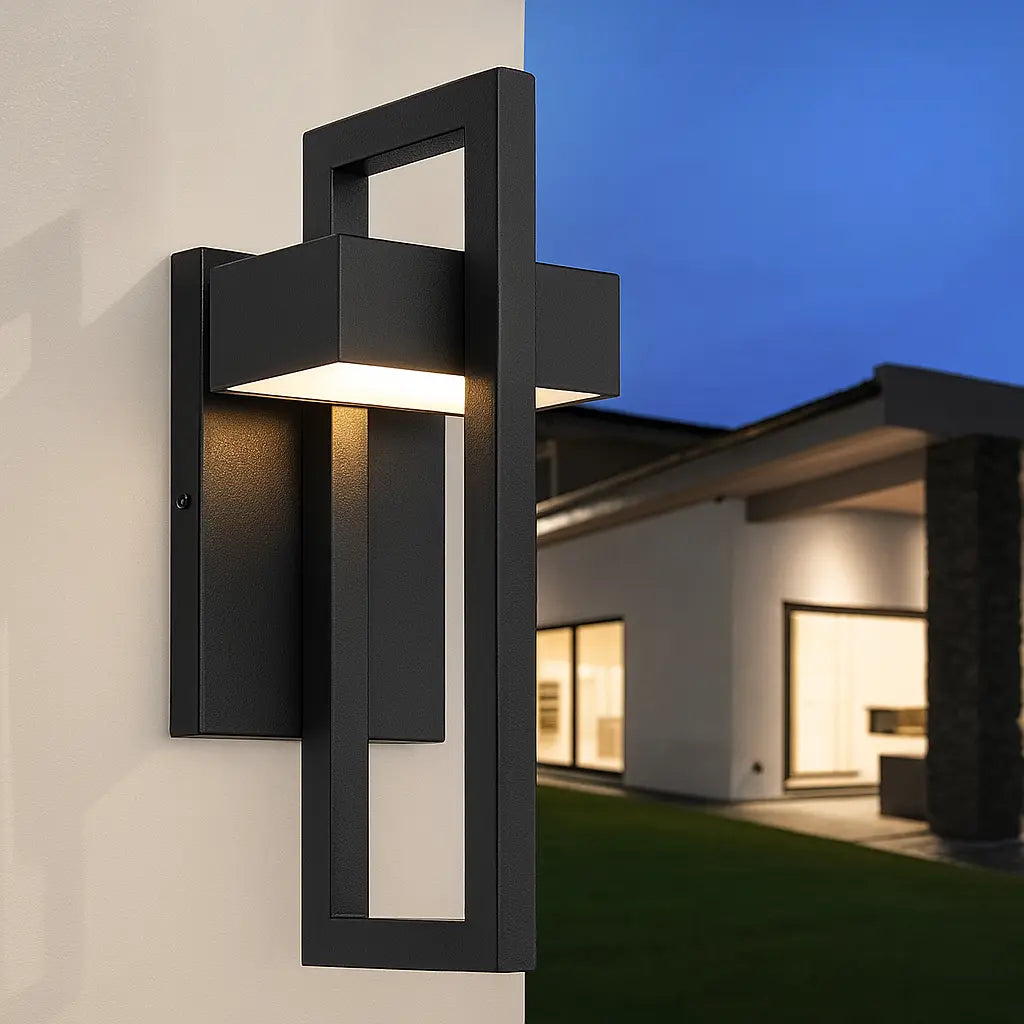 Applique murale extérieure noire – look architectural et épuré