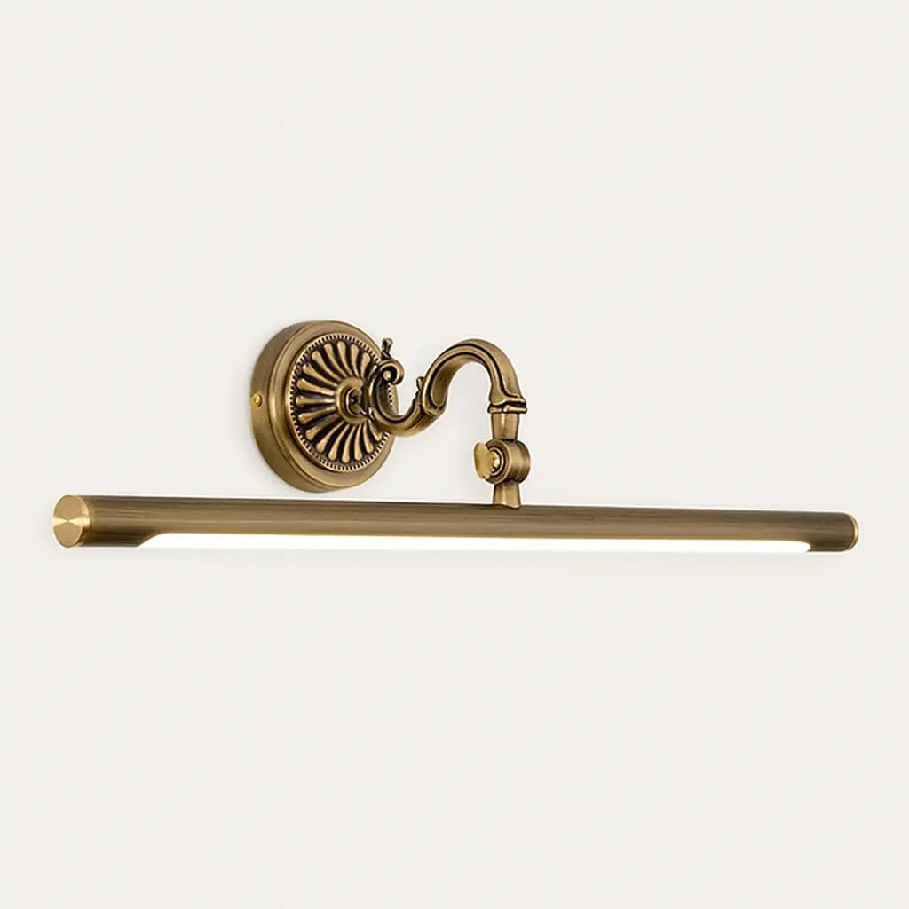 Applique murale rétro en laiton massif – Lampe LED décorative miroir salle de bain