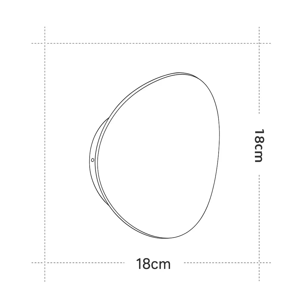 Applique murale LED ronde design – Lampe d’ambiance moderne pour chambre, salon ou escalier
