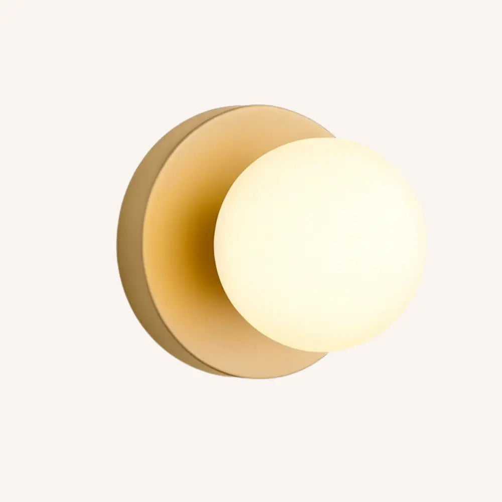 Applique murale LED en verre opale – Style scandinave et chaleureux