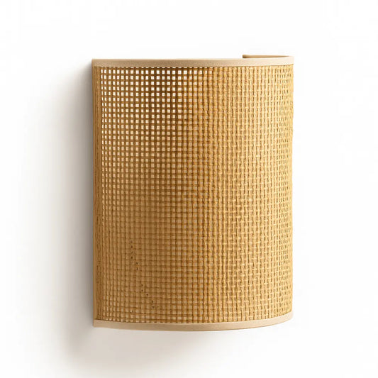 Applique Murale Rotin Naturel – Style Bohème & Scandinave