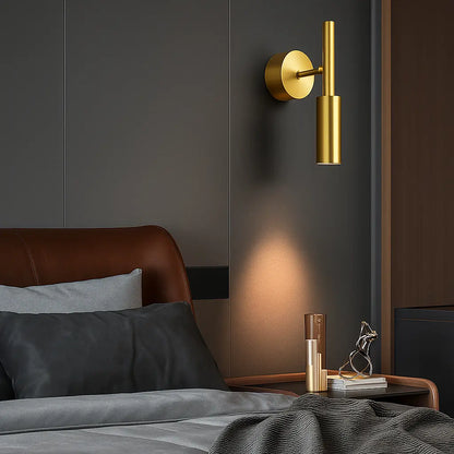 Applique murale rotative LED – Éclairage mural élégant noir et or