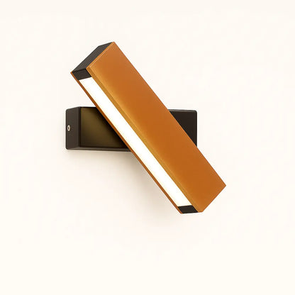 Applique murale LED bois rotatif – Style minimaliste scandinave