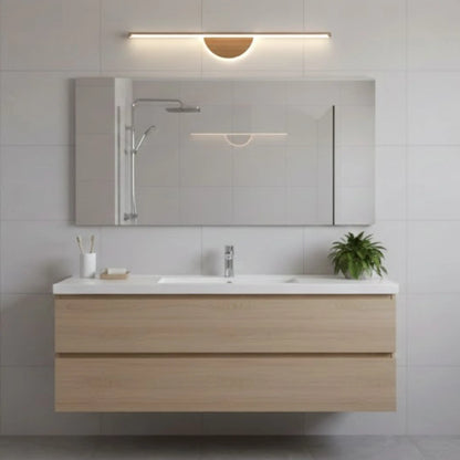 Applique murale LED moderne – éclairage bande bois pour salle de bain et miroir