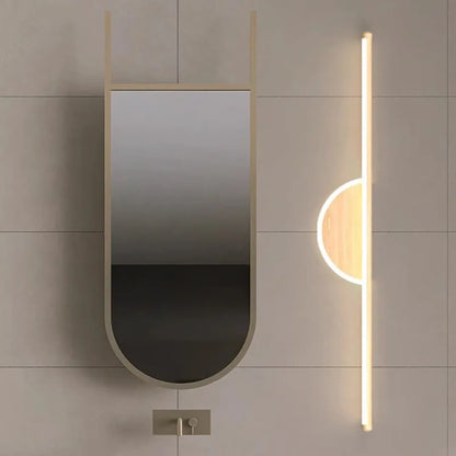 Applique murale LED moderne – éclairage bande bois pour salle de bain et miroir