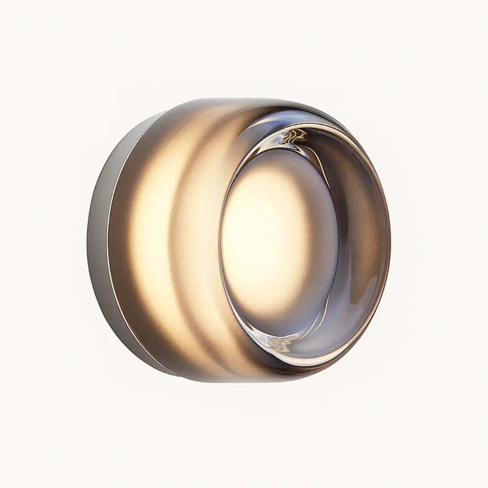 Applique murale ronde en verre soufflé – Design nordique haut de gamme