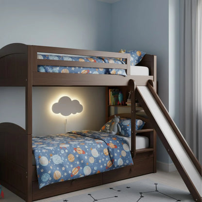 Applique murale LED nuage – lumière douce pour chambre enfant, avec prise
