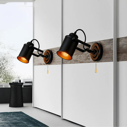 Applique murale rétro façon projecteur – éclairage directionnel