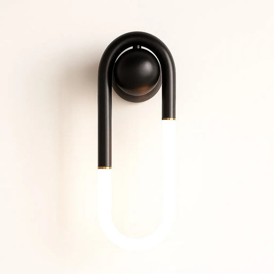 Applique murale LED design – noire ou dorée, style minimaliste moderne