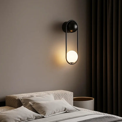 Applique murale LED design – noire ou dorée, style minimaliste moderne