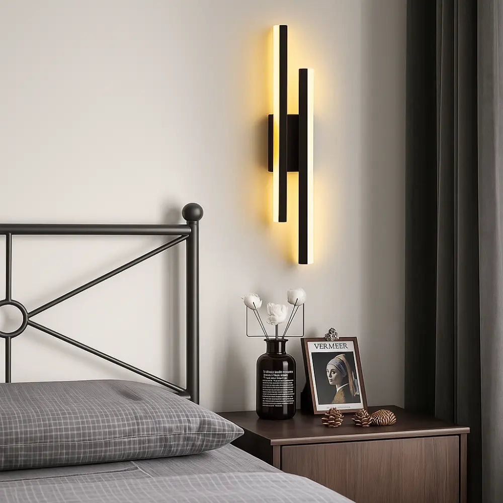 Applique murale LED design – Noir ou Doré – Éclairage moderne & élégant