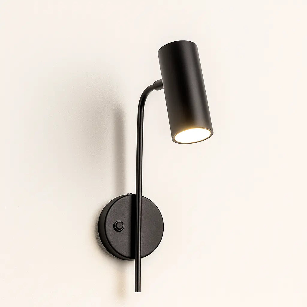 Applique murale moderne orientable – Design minimaliste en métal noir ou doré