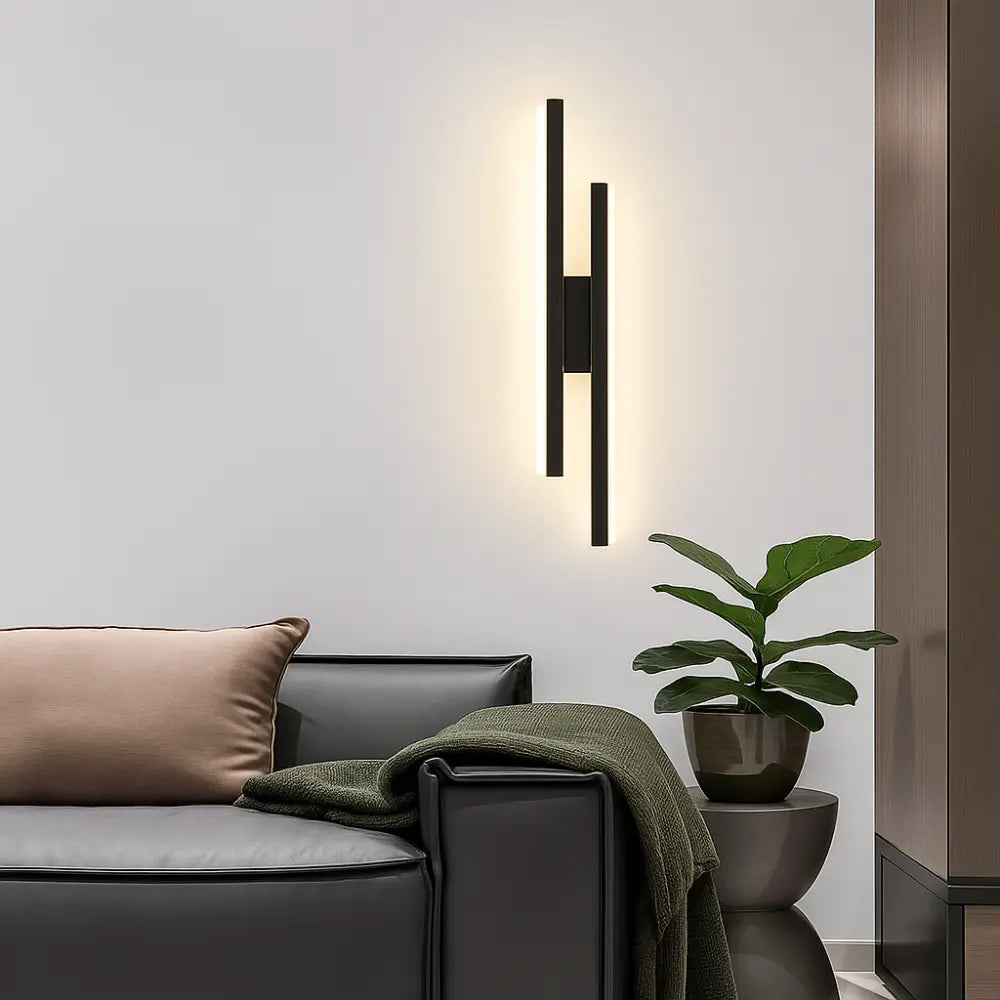 Applique murale LED design – Noir ou Doré – Éclairage moderne & élégant
